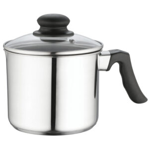 Item# M102 stainless steel milk pot with lid -Owin Cookware