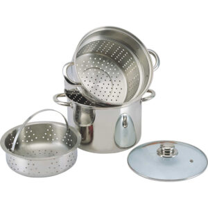 Item# S032 stainless steel pasta pot with strainer-Owin Cookware