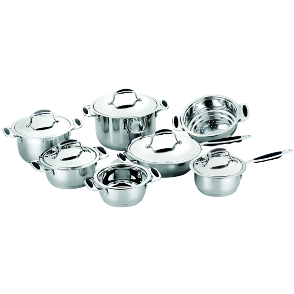 Item #W1512A 12PCS cookware set with silicon handle -Owin Cookware