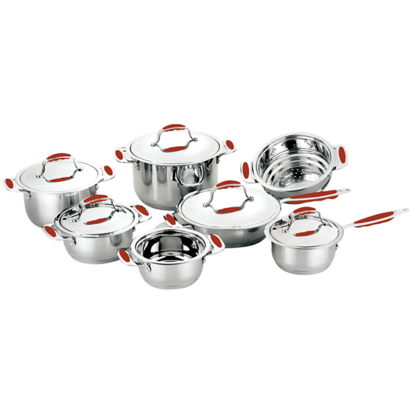 Item #W1512 12PCS cookware set with steel lid -Owin Cookware