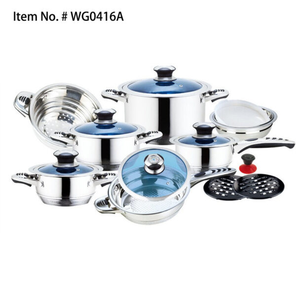 Item #WG0416A stainless steel cooking set-Owin Cookware