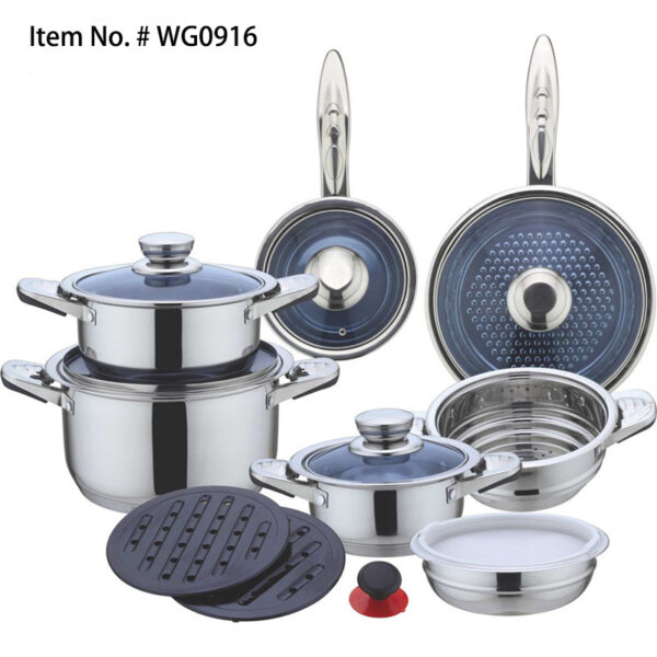 Item # WG0916 16PCS induction cookware-Owin Cookware