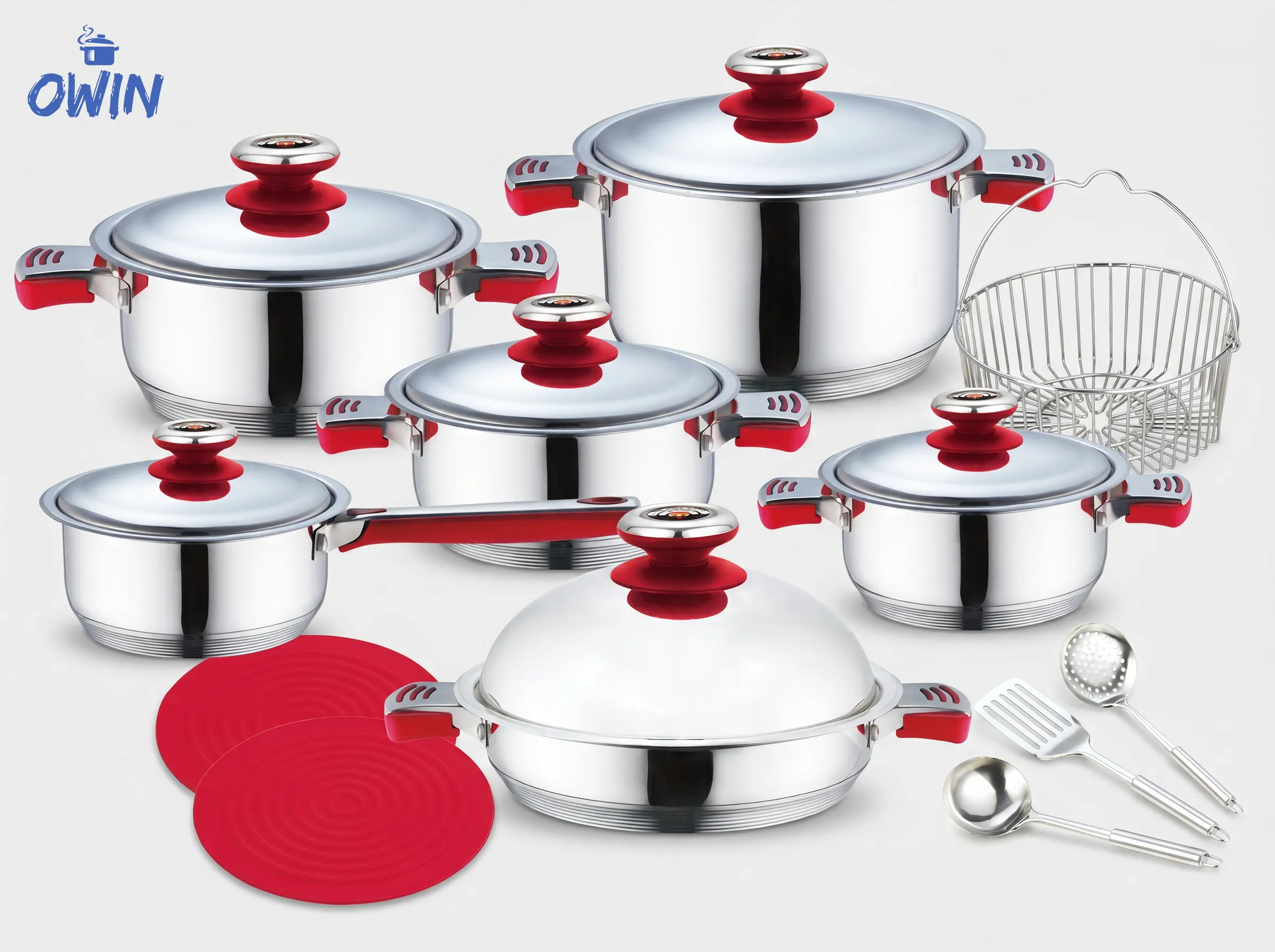 Wide-Rim Cookware Sets
