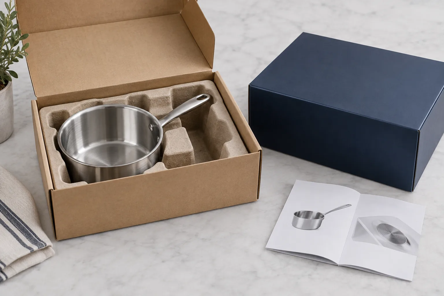 Retail, gift and bulk packaging — AI-generated concept illustration